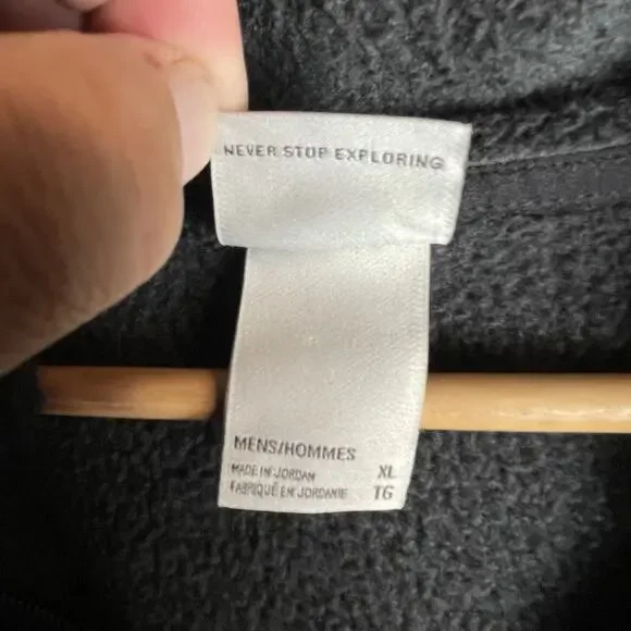 The North Face‎ Yukon Jack Whiskey Black Fleece Full Zip Vest Mens Sz XL Logo - Picture 6 of 10